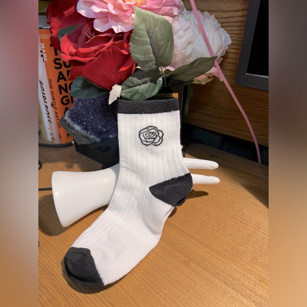 Socks Black White Inspired NWOT